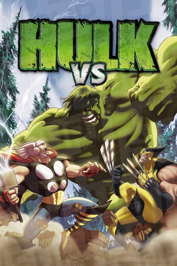 Hulk Vs Thor Vs Wolverine Anime Poster DZ Algerie